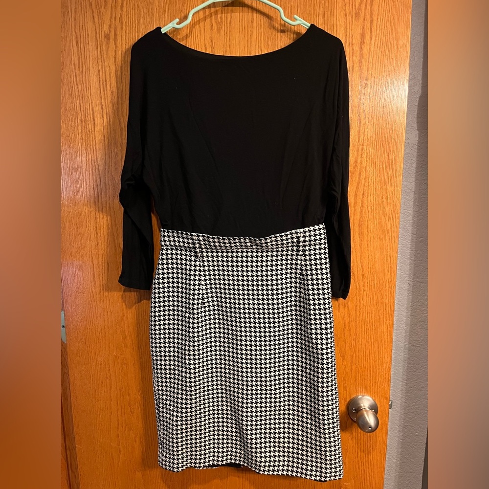 Ralph Lauren Houndstooth Skirt Dress Medium